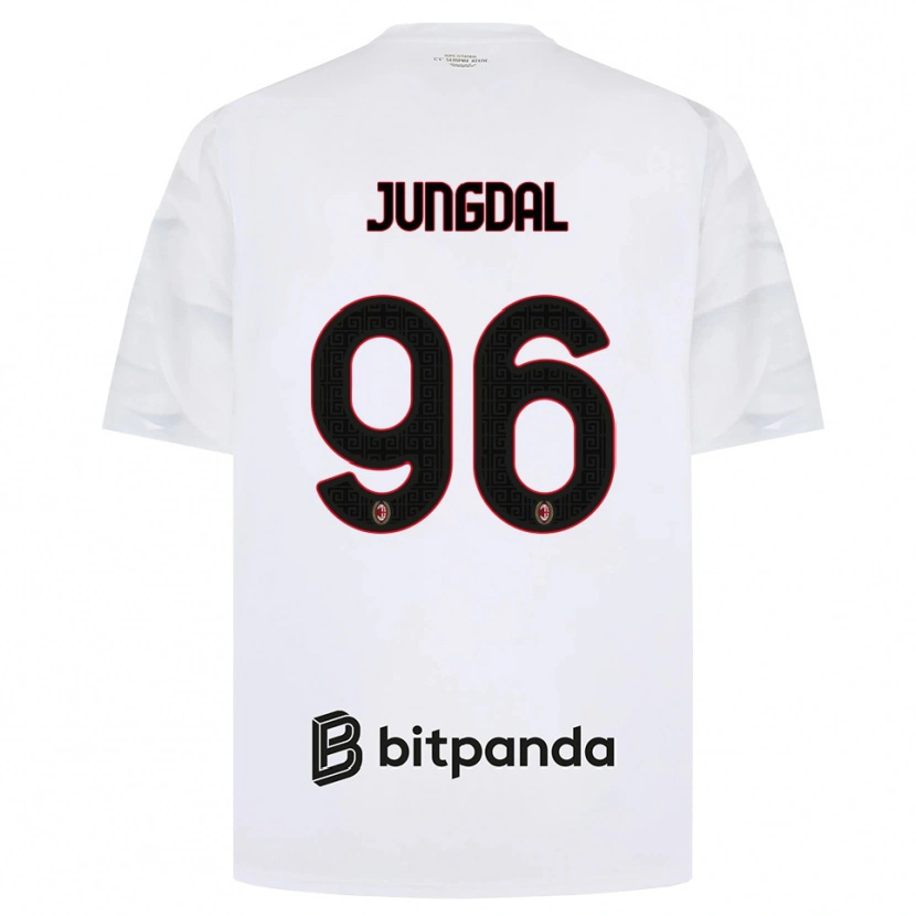 Danxen Hombre Camiseta Andreas Jungdal #96 Blanco Rojo Negro 2ª Equipación 2026/27 La Camisa