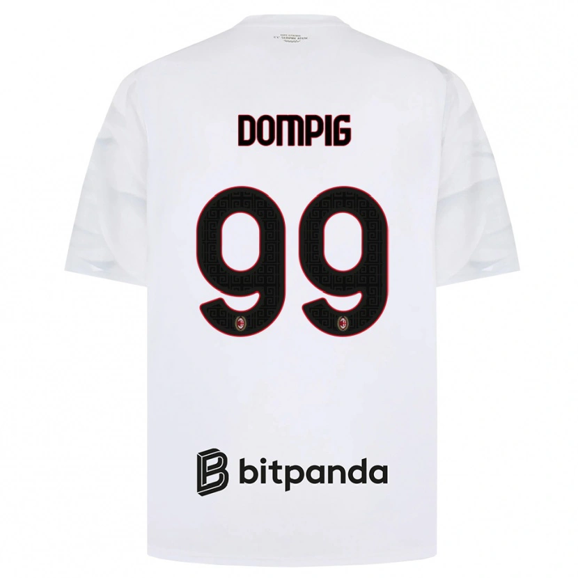 Danxen Hombre Camiseta Chanté Dompig #99 Blanco Rojo Negro 2ª Equipación 2026/27 La Camisa