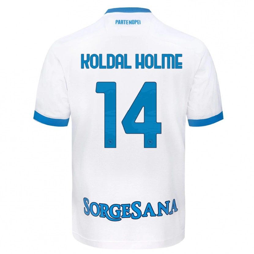 Danxen Hombre Camiseta Madelen Koldal Holme #14 Blanco Azul Cielo 2ª Equipación 2026/27 La Camisa