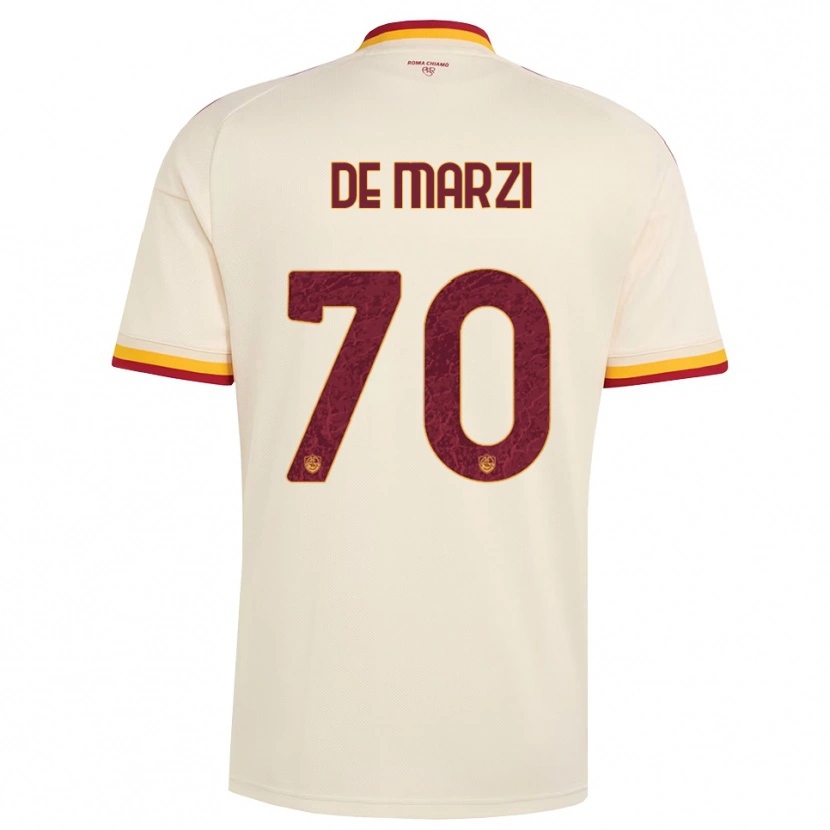 Danxen Hombre Camiseta Giorgio De Marzi #70 Champán Rojo Amarillo 2ª Equipación 2026/27 La Camisa