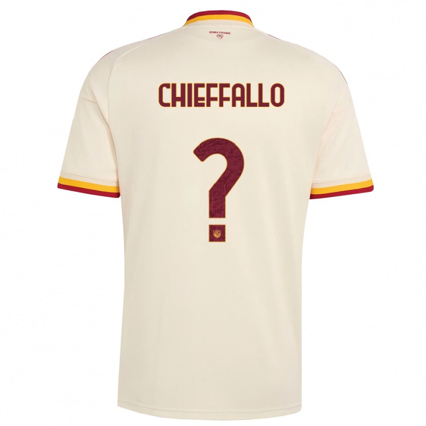 Danxen Hombre Camiseta Niccolò Chieffallo #0 Champán Rojo Amarillo 2ª Equipación 2026/27 La Camisa