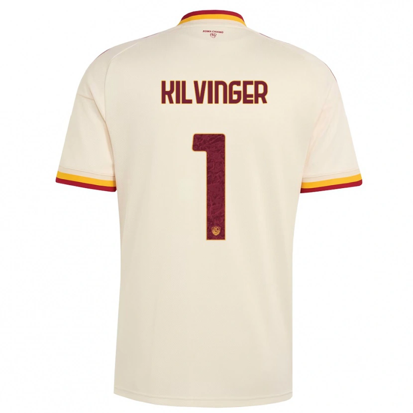 Danxen Hombre Camiseta Levente Kilvinger #1 Champán Rojo Amarillo 2ª Equipación 2026/27 La Camisa