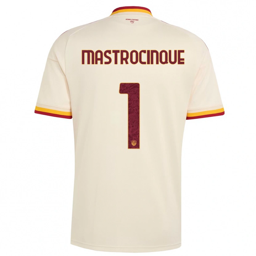 Danxen Hombre Camiseta Luca Mastrocinque #1 Champán Rojo Amarillo 2ª Equipación 2026/27 La Camisa