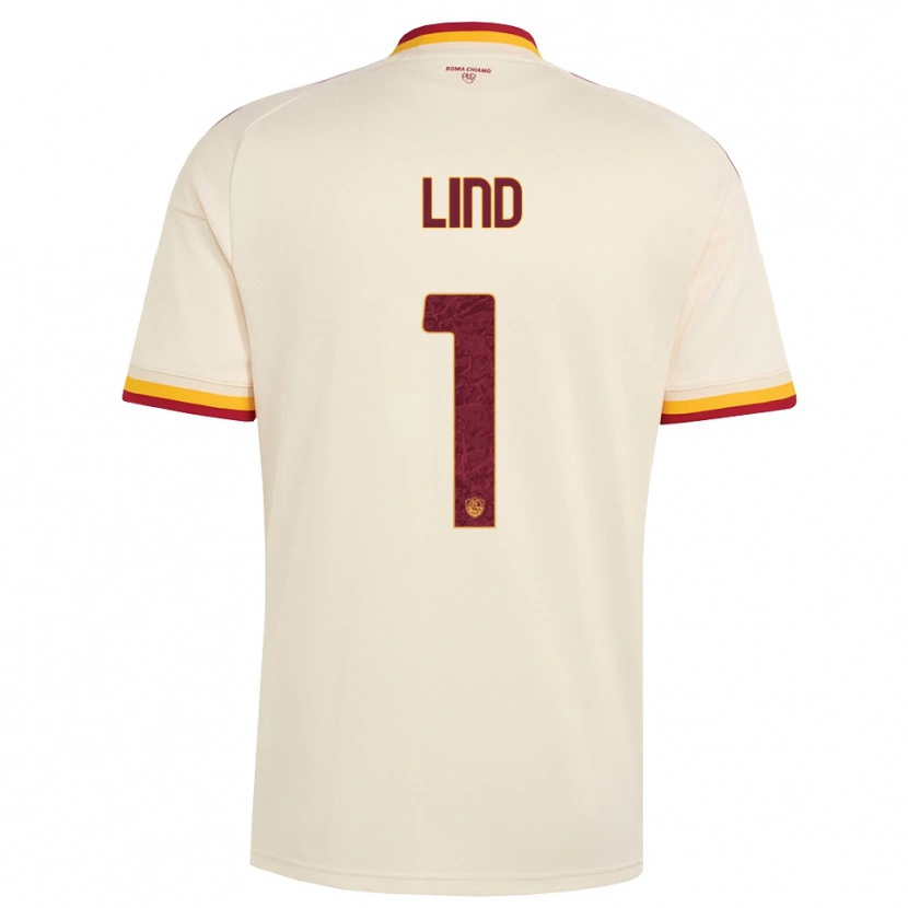 Danxen Hombre Camiseta Emma Lind #1 Champán Rojo Amarillo 2ª Equipación 2026/27 La Camisa