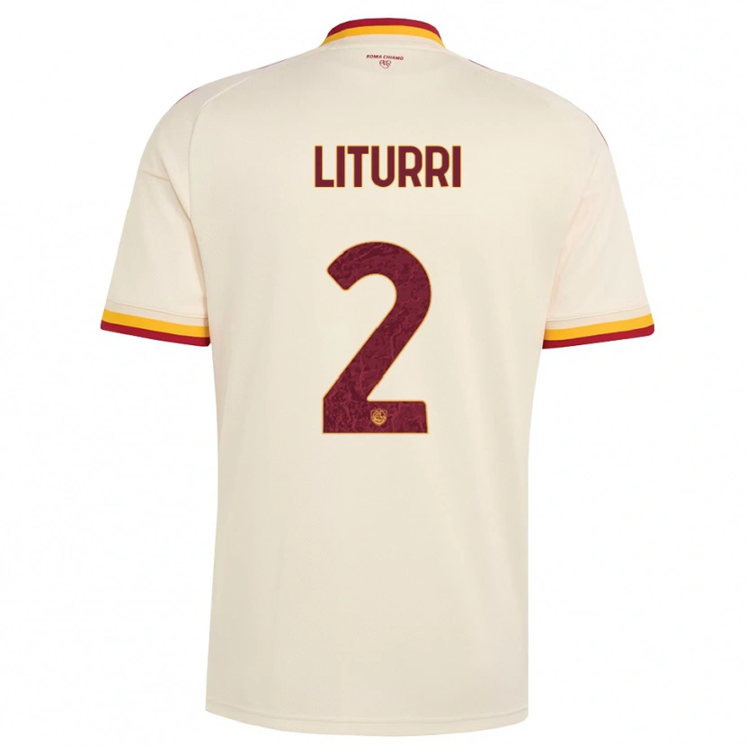 Danxen Hombre Camiseta Nicola Liturri #2 Champán Rojo Amarillo 2ª Equipación 2026/27 La Camisa