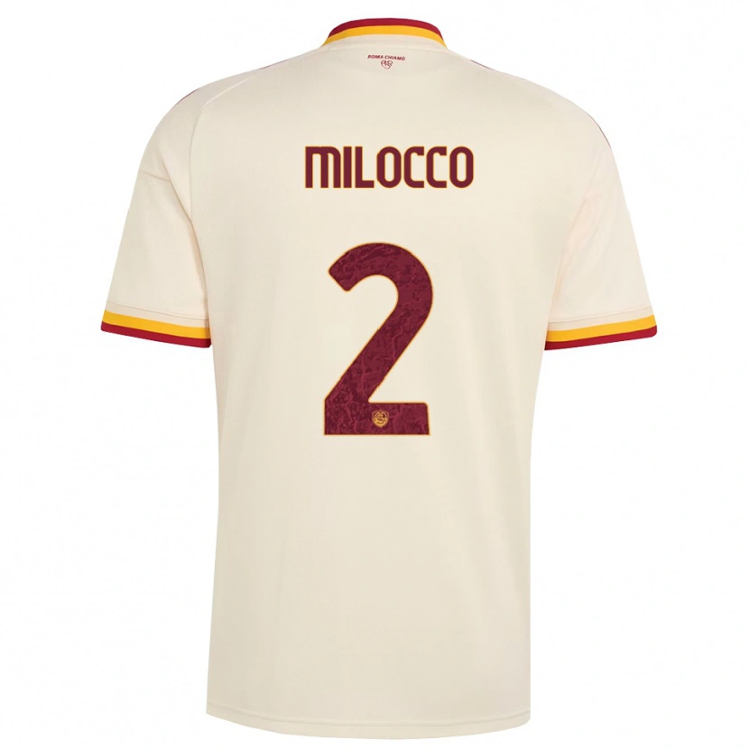 Danxen Hombre Camiseta Matias Milocco #2 Champán Rojo Amarillo 2ª Equipación 2026/27 La Camisa