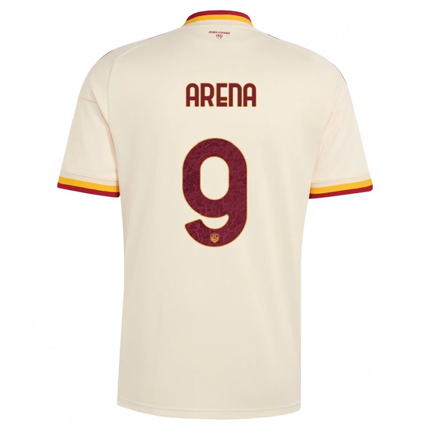Danxen Hombre Camiseta Antonio Arena #9 Champán Rojo Amarillo 2ª Equipación 2026/27 La Camisa