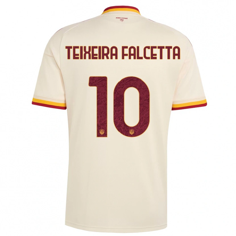 Danxen Hombre Camiseta Pietro Teixeira Falcetta #10 Champán Rojo Amarillo 2ª Equipación 2026/27 La Camisa
