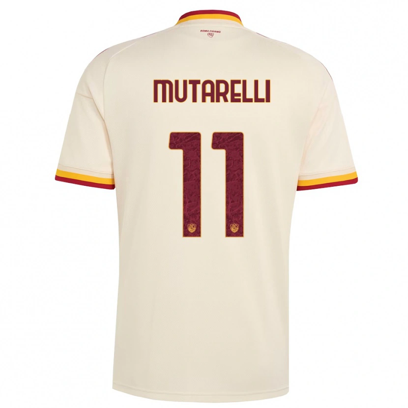 Danxen Hombre Camiseta Matteo Mutarelli #11 Champán Rojo Amarillo 2ª Equipación 2026/27 La Camisa