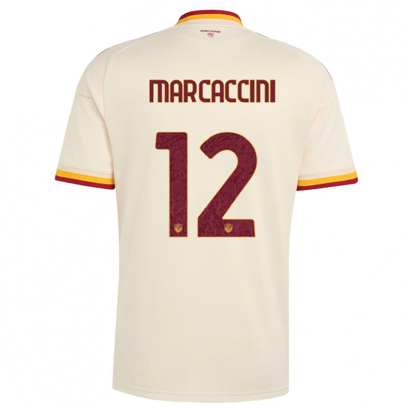 Danxen Hombre Camiseta Alessio Marcaccini #12 Champán Rojo Amarillo 2ª Equipación 2026/27 La Camisa