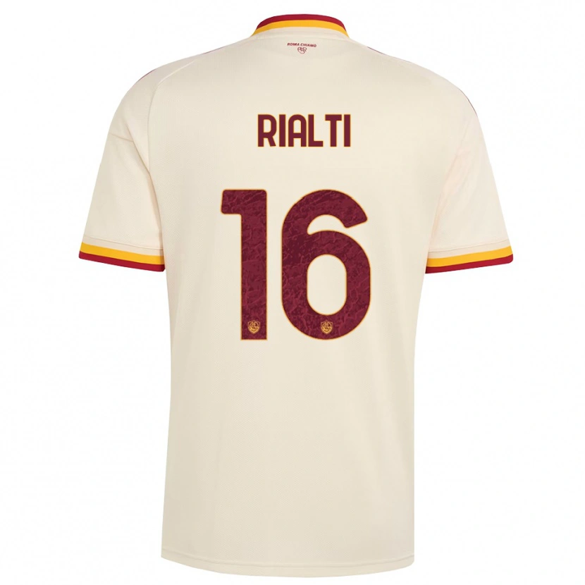 Danxen Hombre Camiseta Daniele Rialti #16 Champán Rojo Amarillo 2ª Equipación 2026/27 La Camisa