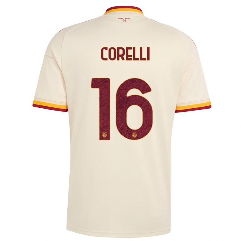 Danxen Hombre Camiseta Alice Corelli #16 Champán Rojo Amarillo 2ª Equipación 2026/27 La Camisa