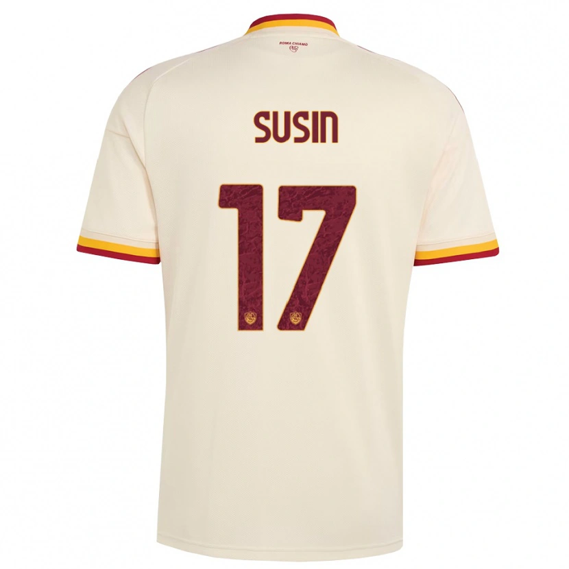 Danxen Hombre Camiseta Flavio Susin #17 Champán Rojo Amarillo 2ª Equipación 2026/27 La Camisa