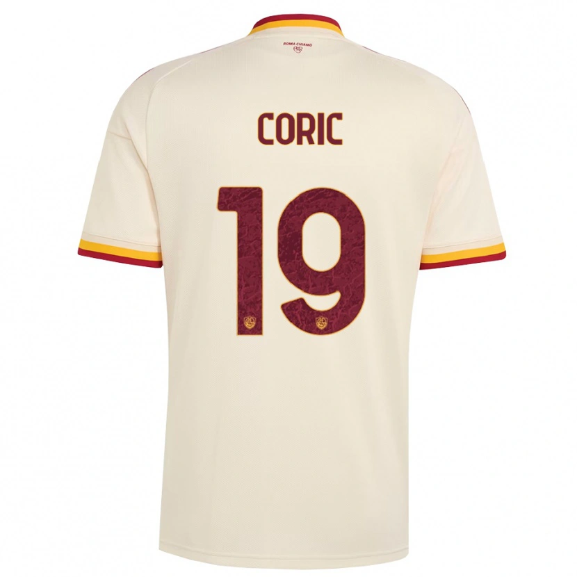 Danxen Hombre Camiseta Ante Coric #19 Champán Rojo Amarillo 2ª Equipación 2026/27 La Camisa