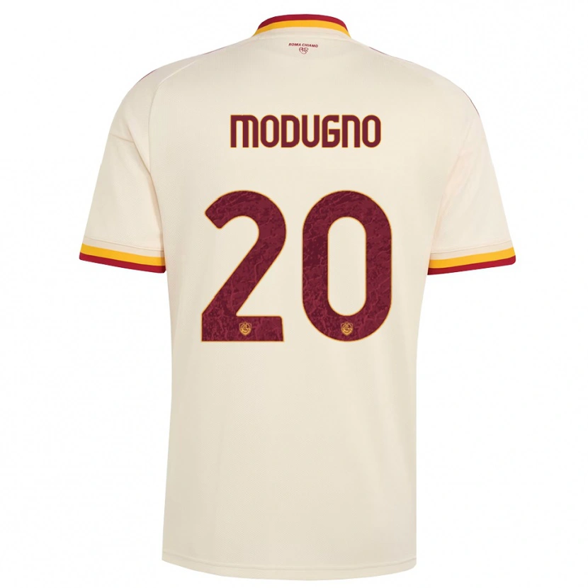 Danxen Hombre Camiseta Emanuele Modugno #20 Champán Rojo Amarillo 2ª Equipación 2026/27 La Camisa