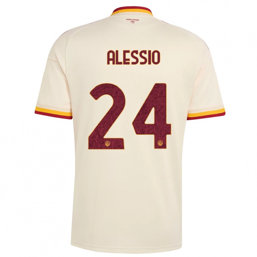 Danxen Hombre Camiseta Filippo Alessio #24 Champán Rojo Amarillo 2ª Equipación 2026/27 La Camisa