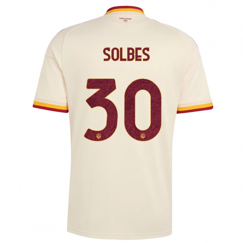 Danxen Hombre Camiseta Ricardo Solbes #30 Champán Rojo Amarillo 2ª Equipación 2026/27 La Camisa