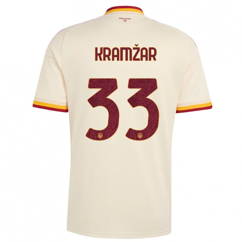 Danxen Hombre Camiseta Zara Kramžar #33 Champán Rojo Amarillo 2ª Equipación 2026/27 La Camisa