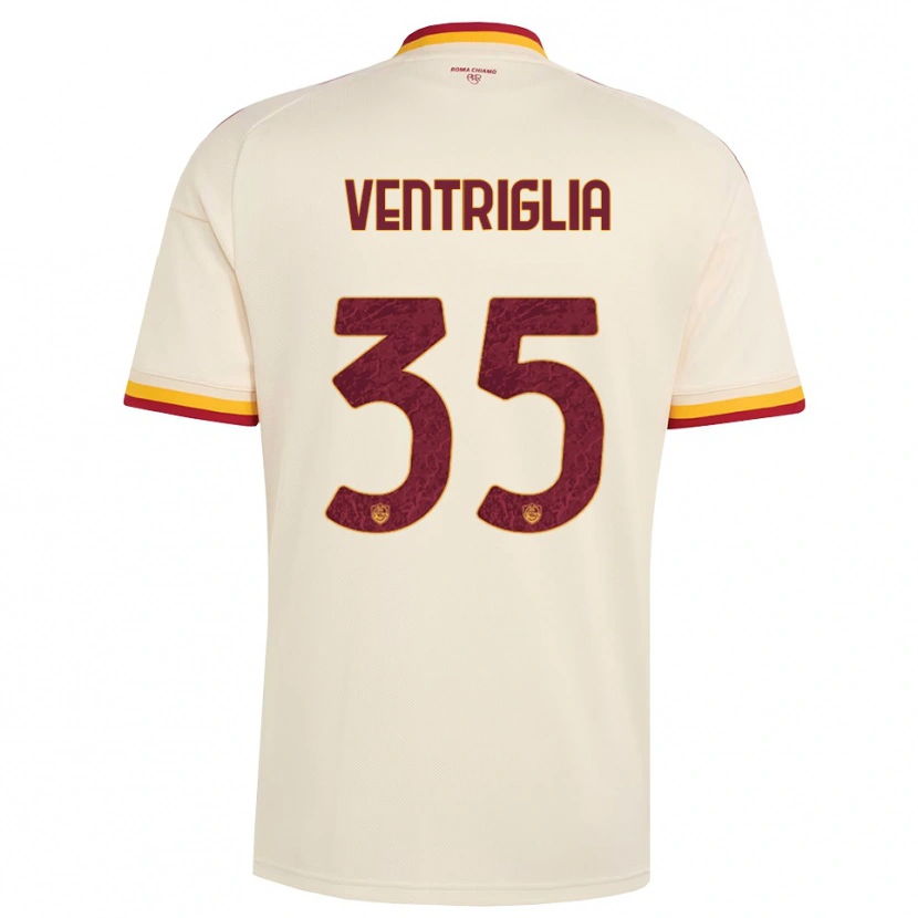 Danxen Hombre Camiseta Rosanna Ventriglia #35 Champán Rojo Amarillo 2ª Equipación 2026/27 La Camisa