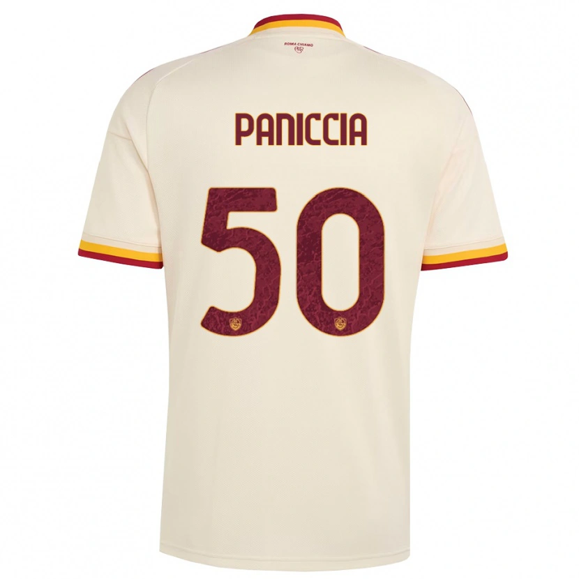 Danxen Hombre Camiseta Martina Paniccia #50 Champán Rojo Amarillo 2ª Equipación 2026/27 La Camisa