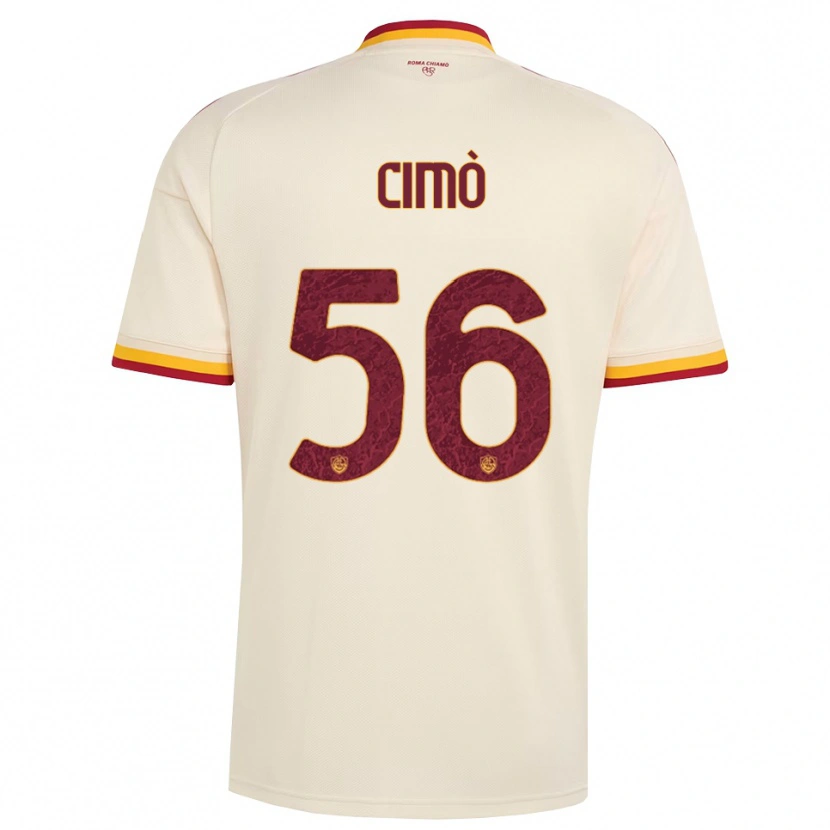 Danxen Hombre Camiseta Giada Cimò #56 Champán Rojo Amarillo 2ª Equipación 2026/27 La Camisa