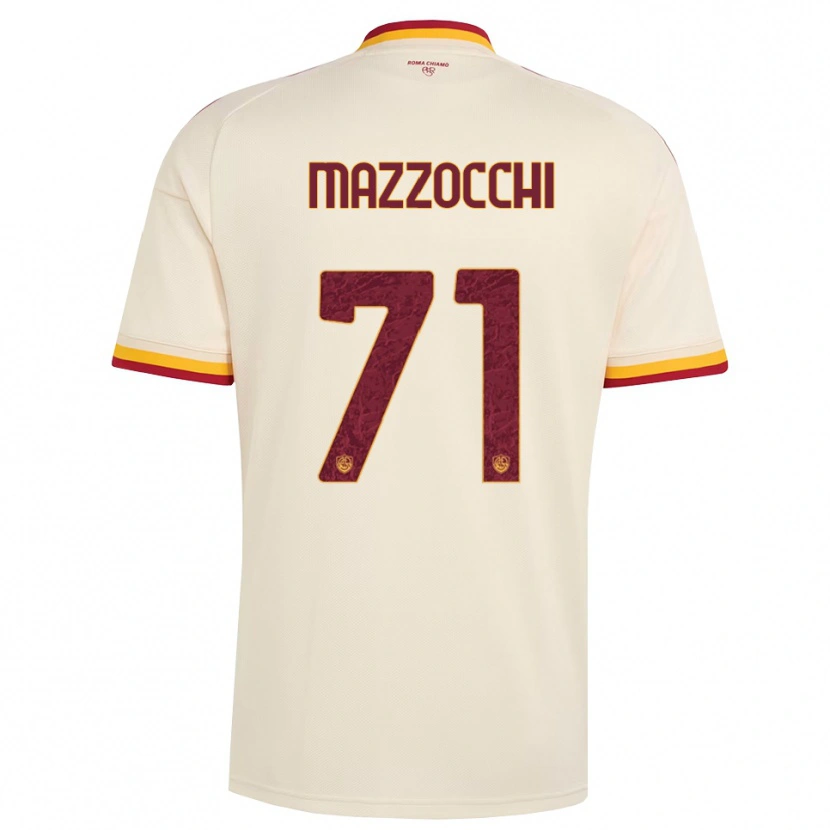 Danxen Hombre Camiseta Giulia Mazzocchi #71 Champán Rojo Amarillo 2ª Equipación 2026/27 La Camisa