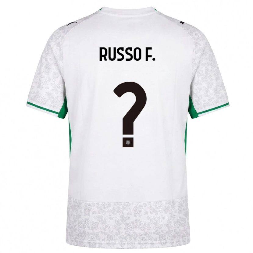 Danxen Hombre Camiseta Flavio Russo #0 Blanco Negro Verde 2ª Equipación 2026/27 La Camisa