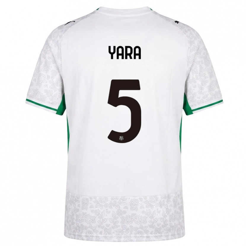 Danxen Hombre Camiseta Moussa Yara #5 Blanco Negro Verde 2ª Equipación 2026/27 La Camisa