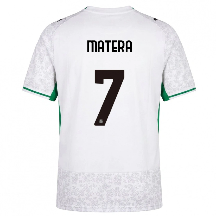 Danxen Hombre Camiseta Lorenzo Matera #7 Blanco Negro Verde 2ª Equipación 2026/27 La Camisa