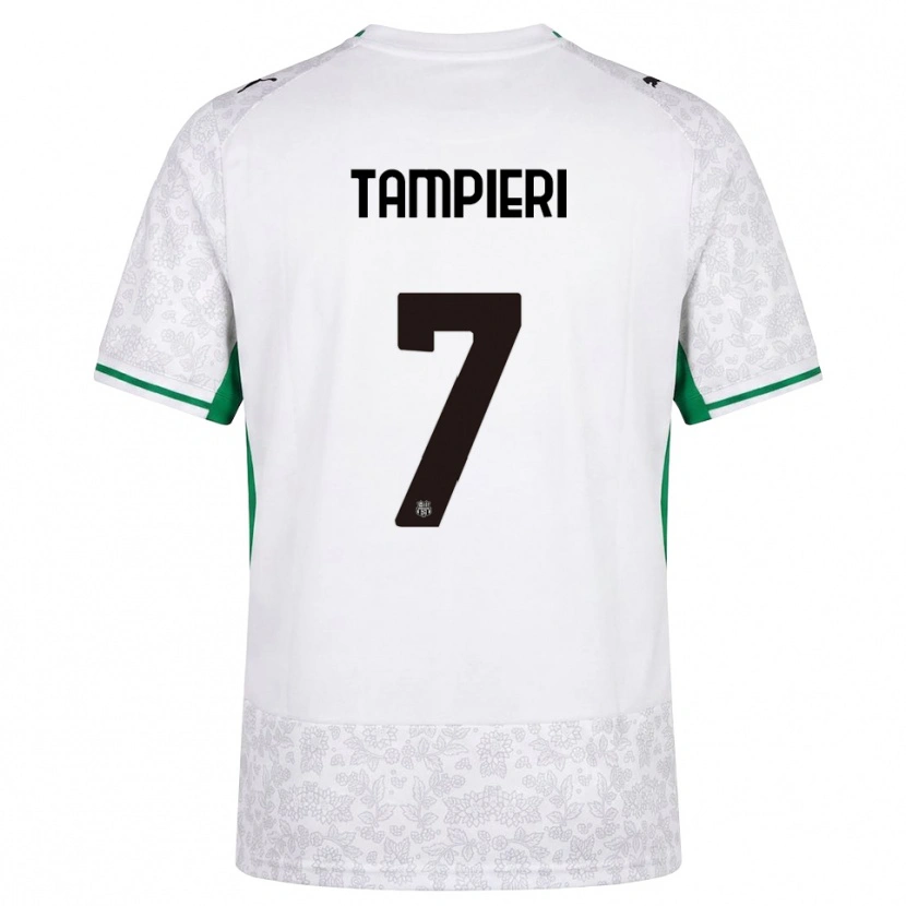 Danxen Hombre Camiseta Diego Tampieri #7 Blanco Negro Verde 2ª Equipación 2026/27 La Camisa