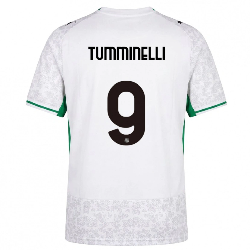 Danxen Hombre Camiseta Daniel Tumminelli #9 Blanco Negro Verde 2ª Equipación 2026/27 La Camisa