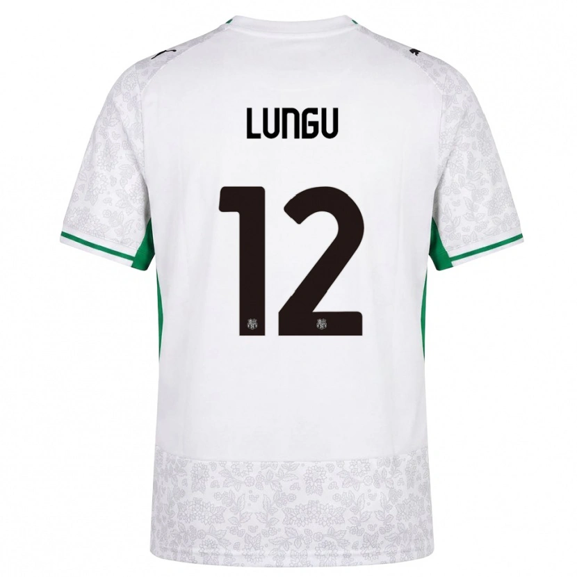 Danxen Hombre Camiseta Luca Lungu #12 Blanco Negro Verde 2ª Equipación 2026/27 La Camisa