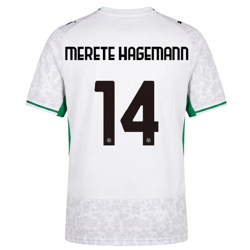 Danxen Hombre Camiseta Maja Merete Hagemann #14 Blanco Negro Verde 2ª Equipación 2026/27 La Camisa