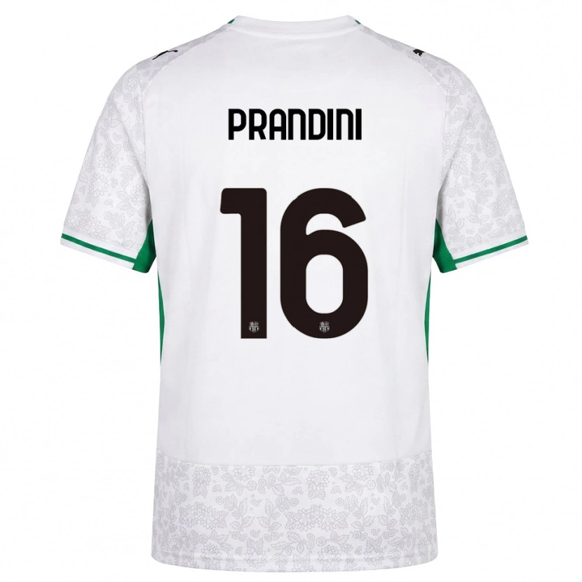Danxen Hombre Camiseta Lorenzo Prandini #16 Blanco Negro Verde 2ª Equipación 2026/27 La Camisa
