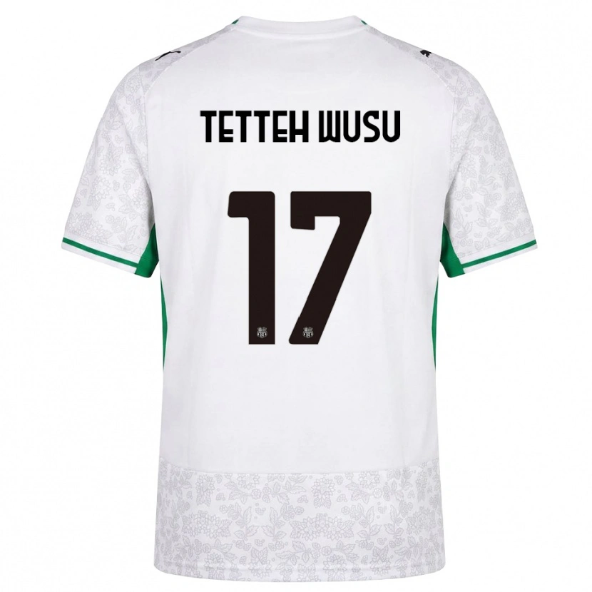 Danxen Hombre Camiseta Mattias Tetteh Wusu #17 Blanco Negro Verde 2ª Equipación 2026/27 La Camisa