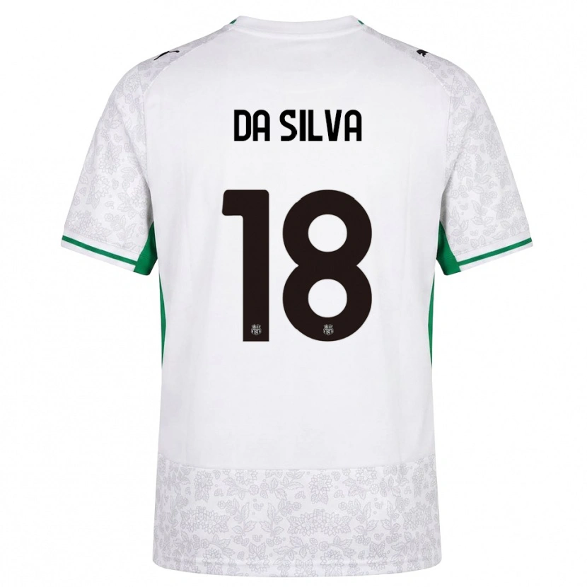 Danxen Hombre Camiseta Ivan Da Silva #18 Blanco Negro Verde 2ª Equipación 2026/27 La Camisa