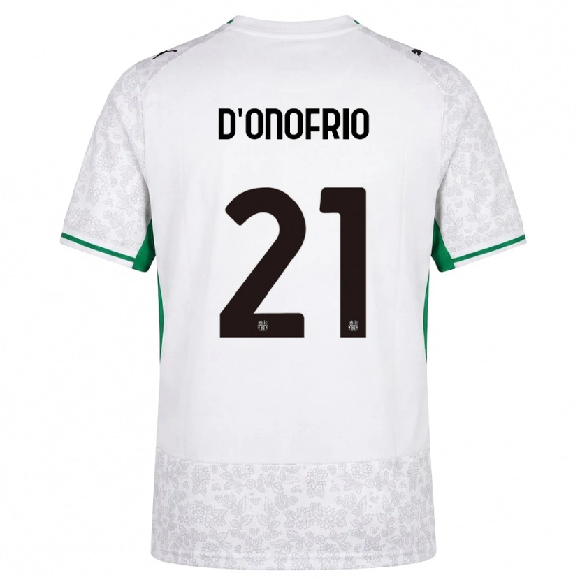 Danxen Hombre Camiseta Karol D'onofrio #21 Blanco Negro Verde 2ª Equipación 2026/27 La Camisa