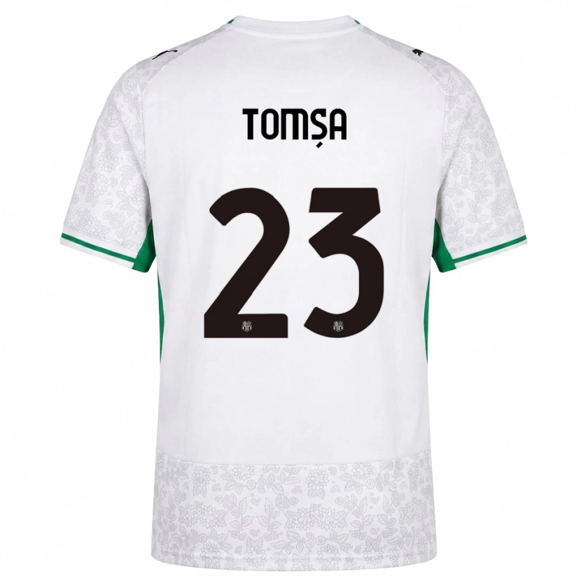 Danxen Hombre Camiseta Troy Tomșa #23 Blanco Negro Verde 2ª Equipación 2026/27 La Camisa