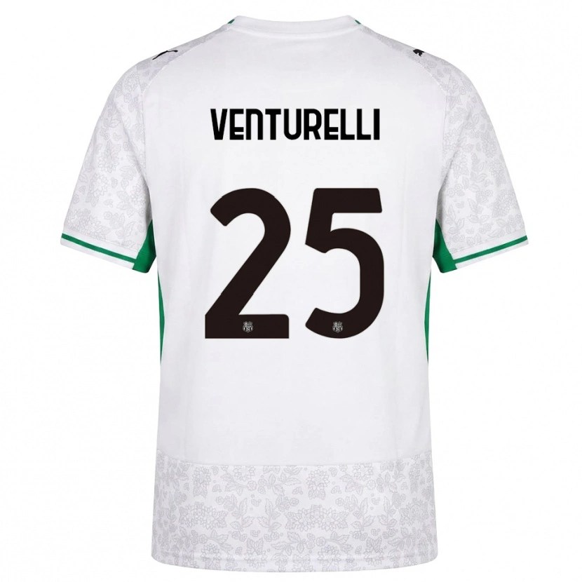 Danxen Hombre Camiseta Caterina Venturelli #25 Blanco Negro Verde 2ª Equipación 2026/27 La Camisa