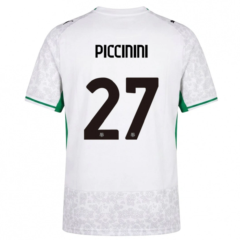 Danxen Hombre Camiseta Stefano Piccinini #27 Blanco Negro Verde 2ª Equipación 2026/27 La Camisa