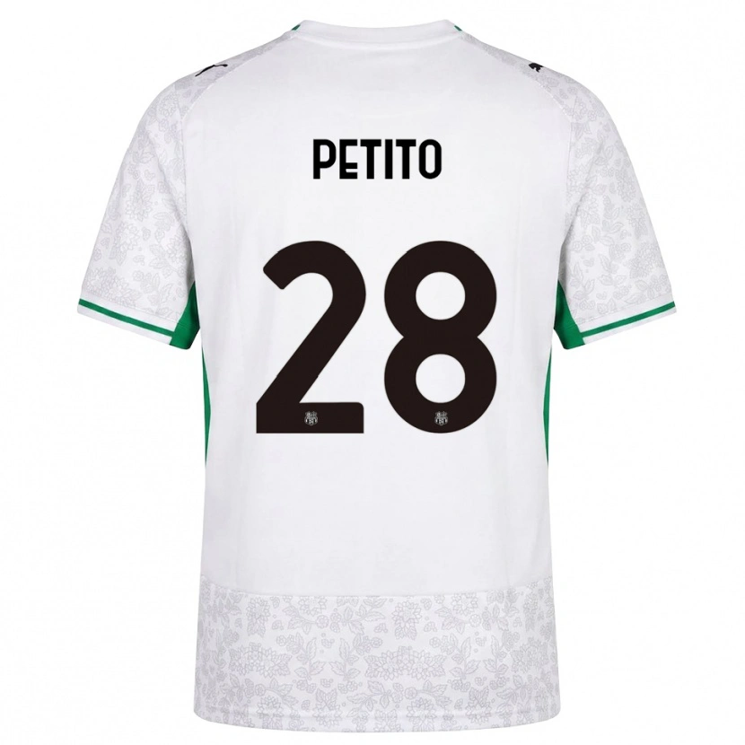 Danxen Hombre Camiseta Christian Petito #28 Blanco Negro Verde 2ª Equipación 2026/27 La Camisa
