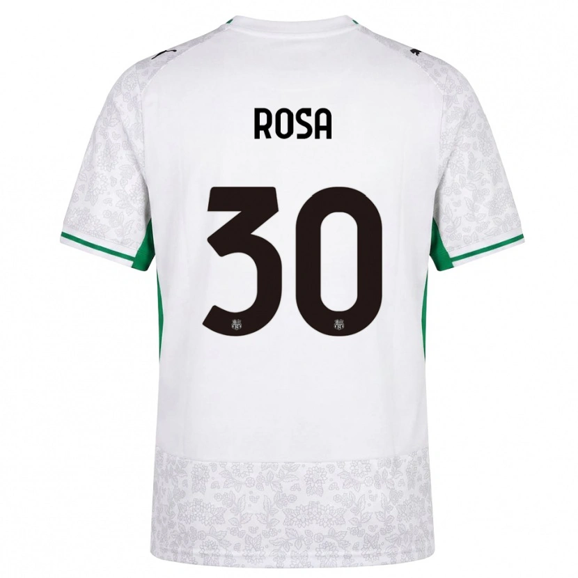 Danxen Hombre Camiseta Enrico Rosa #30 Blanco Negro Verde 2ª Equipación 2026/27 La Camisa