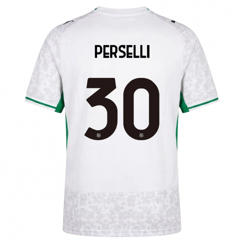 Danxen Hombre Camiseta Manuela Perselli #30 Blanco Negro Verde 2ª Equipación 2026/27 La Camisa