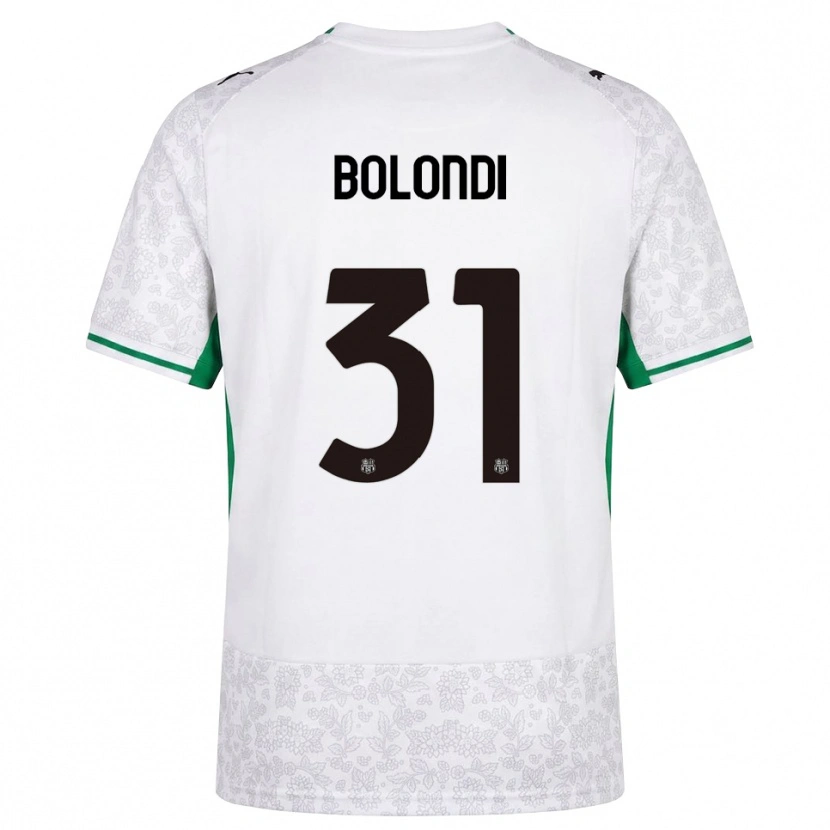 Danxen Hombre Camiseta Francesco Bolondi #31 Blanco Negro Verde 2ª Equipación 2026/27 La Camisa