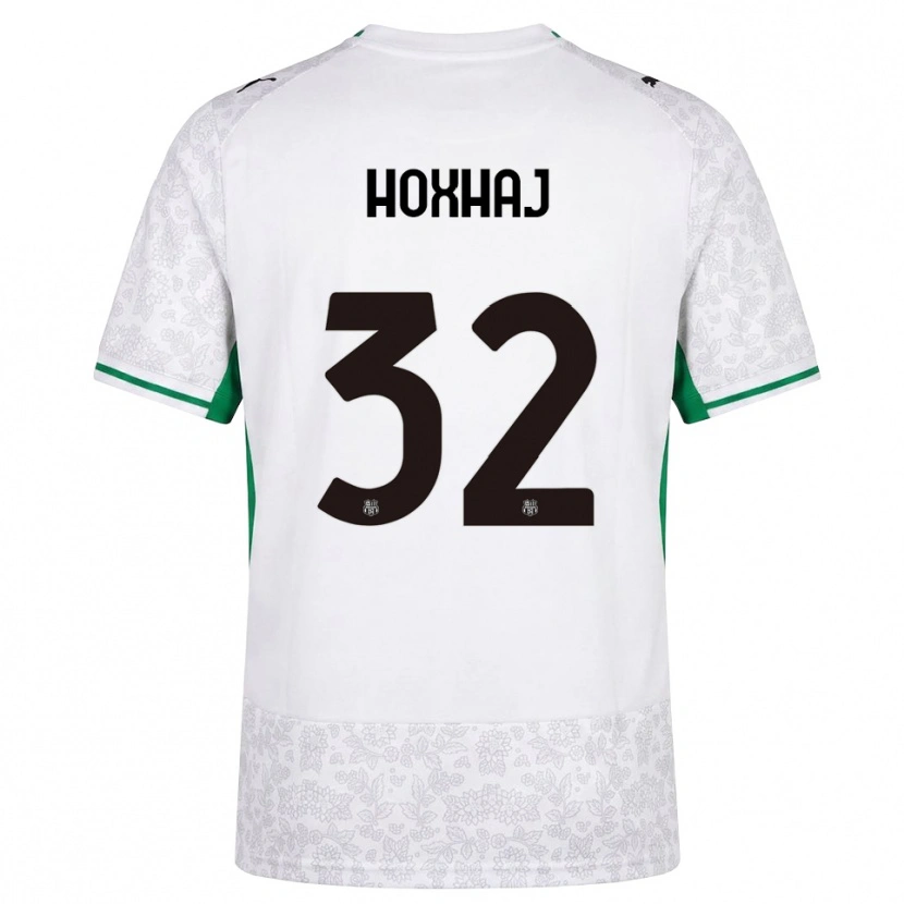 Danxen Hombre Camiseta Kristina Hoxhaj #32 Blanco Negro Verde 2ª Equipación 2026/27 La Camisa