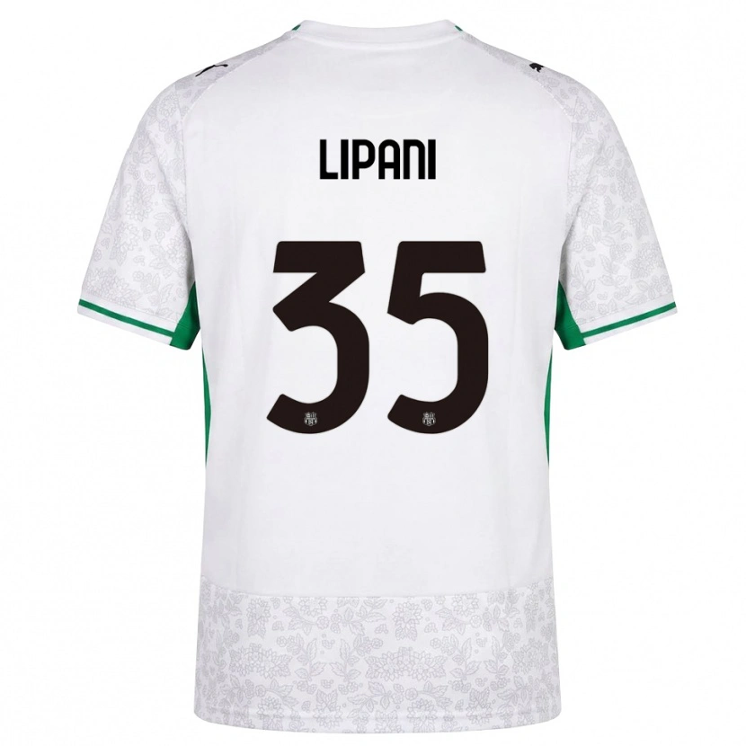 Danxen Hombre Camiseta Luca Lipani #35 Blanco Negro Verde 2ª Equipación 2026/27 La Camisa