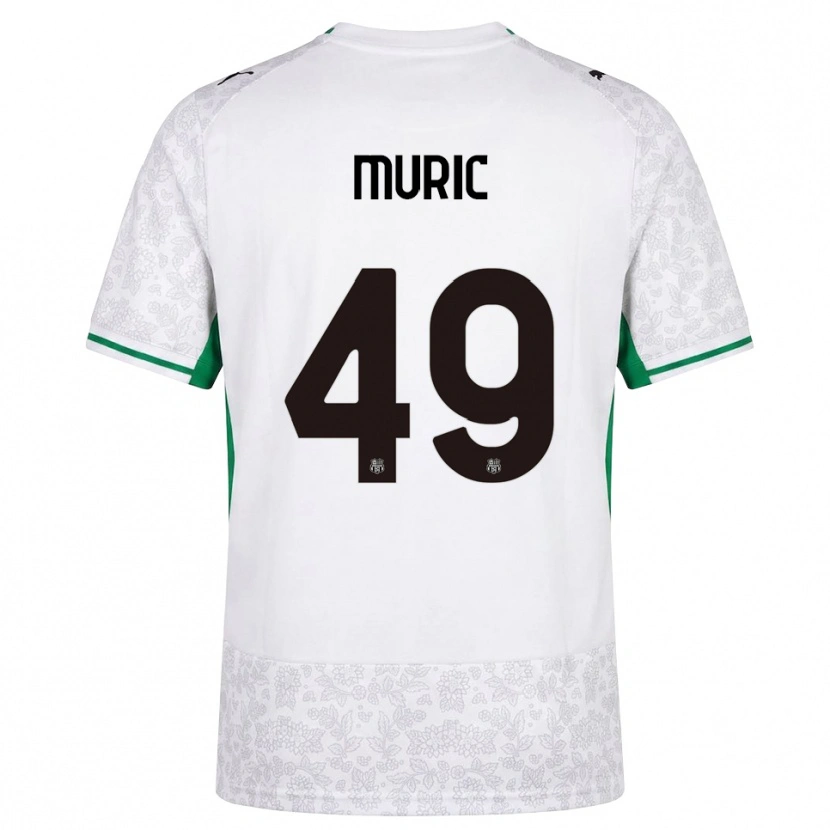 Danxen Hombre Camiseta Arijanet Murić #49 Blanco Negro Verde 2ª Equipación 2026/27 La Camisa