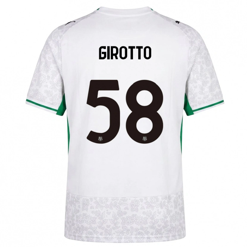 Danxen Hombre Camiseta Emma Girotto #58 Blanco Negro Verde 2ª Equipación 2026/27 La Camisa