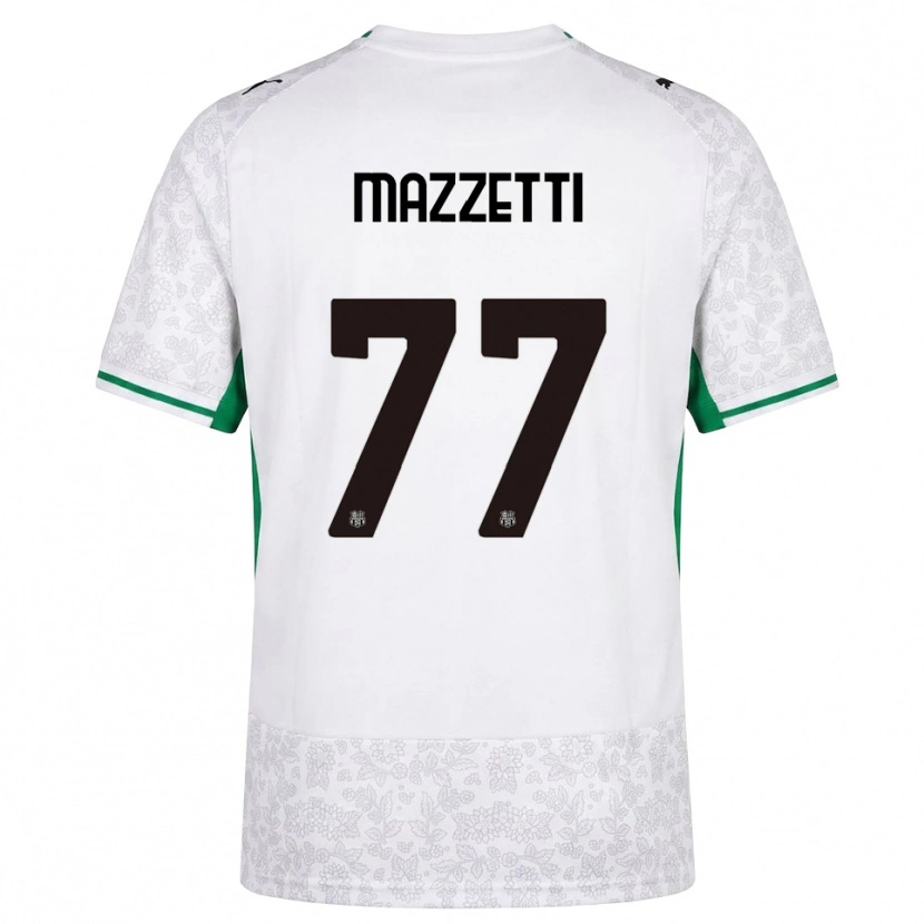 Danxen Hombre Camiseta Riccardo Mazzetti #77 Blanco Negro Verde 2ª Equipación 2026/27 La Camisa