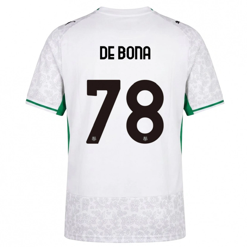 Danxen Hombre Camiseta Francesca De Bona #78 Blanco Negro Verde 2ª Equipación 2026/27 La Camisa